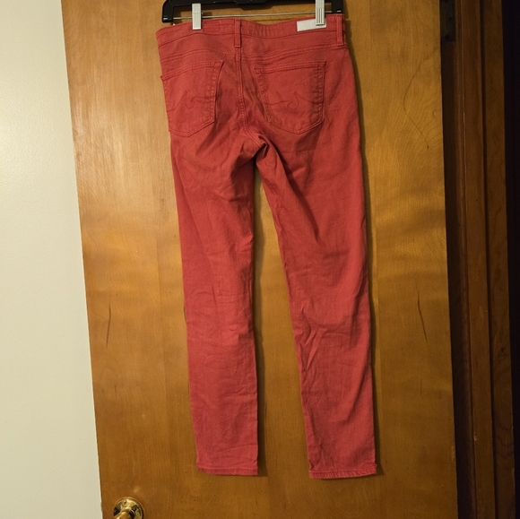 Adriano Goldschmied Stevie Ankle Slim Straight Orange Jeans 28 - Picture 2 of 5